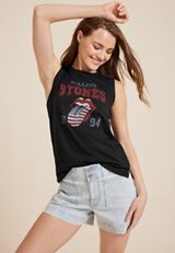 Americana Rolling Stones Relaxed Fit Graphic Tank, C106, small