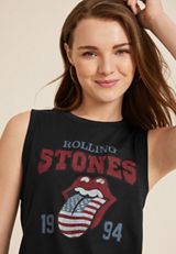 Americana Rolling Stones Relaxed Fit Graphic Tank, C106, small