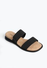 SuperCush Adaline Twin Strap Flat, BLACK, small