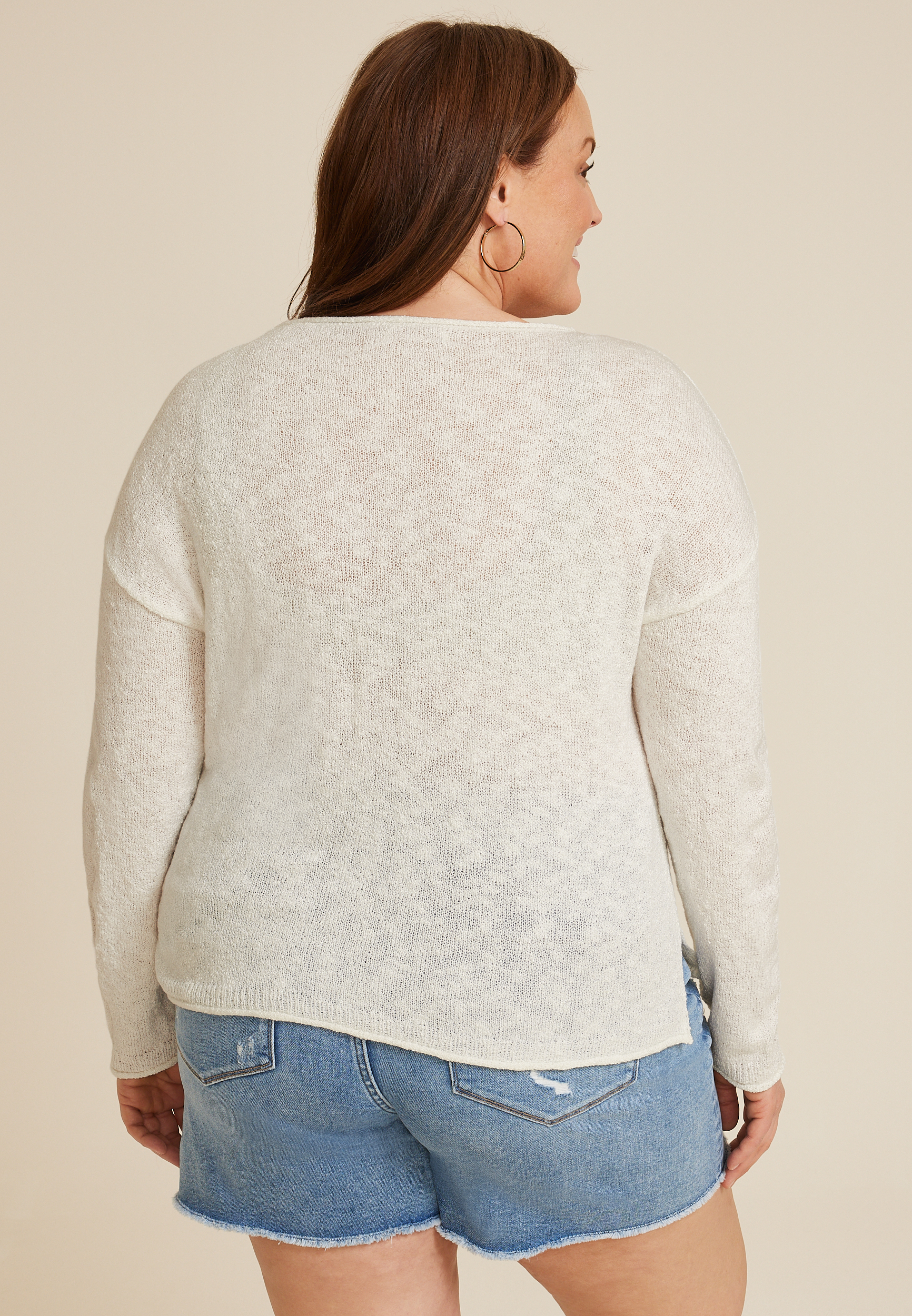 Plus Size On Lake Time Sweater, C2380, large
