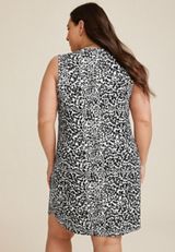 Plus Size 24/7 Sleeveless Tee Dress, C1756, small