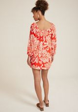 Floral Sweetheart Babydoll Mini Dress, C4748, small