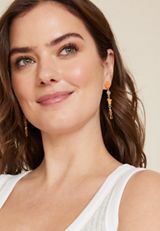 Basketball Drop Earrings, ORANGE, small