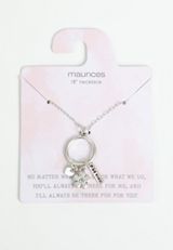 Silver Kindness Cluster Pendant Necklace, C431, small