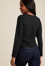 Textured Woven Blouse, C106, small
