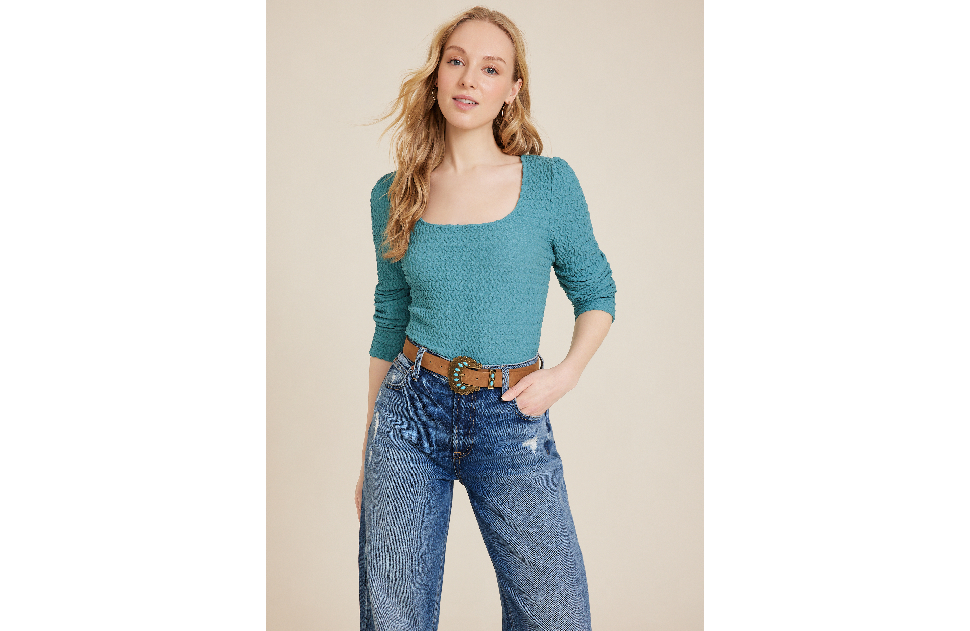 Textured Woven Blouse
