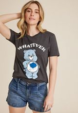 Care Bears Vintage Oversized Fit Graphic Tee, C106, small