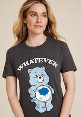 Care Bears Vintage Oversized Fit Graphic Tee, C106, small