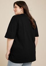 Plus Size Lainey Wilson Country Oversized Fit Graphic Tee, BLACK, small