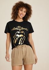 Rolling Stones Vintage Graphic Tee, BLACK, small