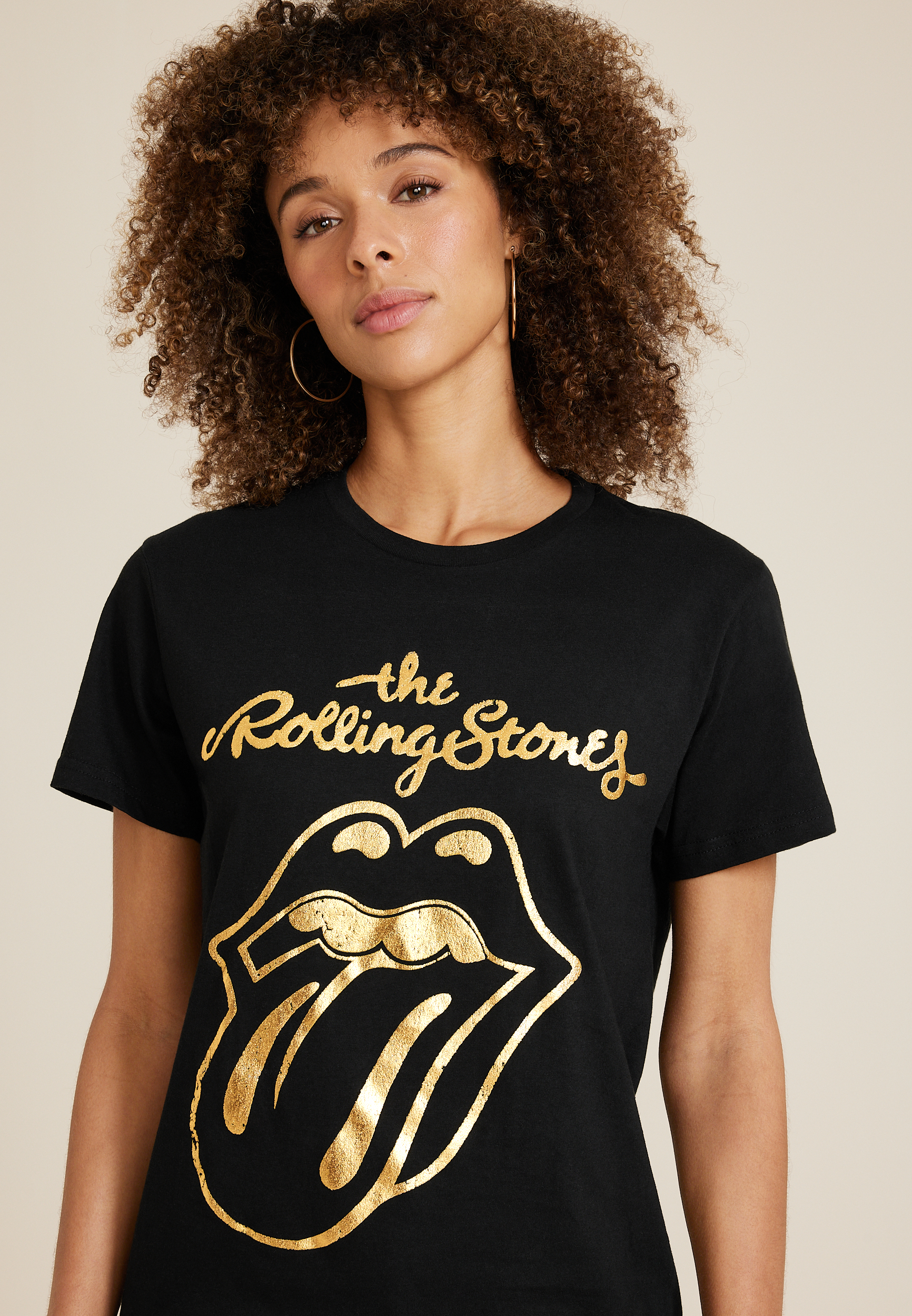 Rolling Stones Vintage Graphic Tee, BLACK, large