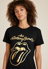 Rolling Stones Vintage Graphic Tee, BLACK, small