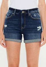 KanCan&trade; High Rise 4in Rolled Hem Boyfriend Short, C258, small