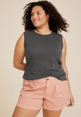 Plus Size 24/7 Milan Sleeveless Tank, C7222, small