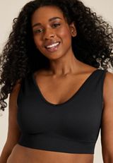 True Stretch Directional Ribbed Bralette, C106, small
