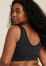True Stretch Directional Ribbed Bralette, C106, small