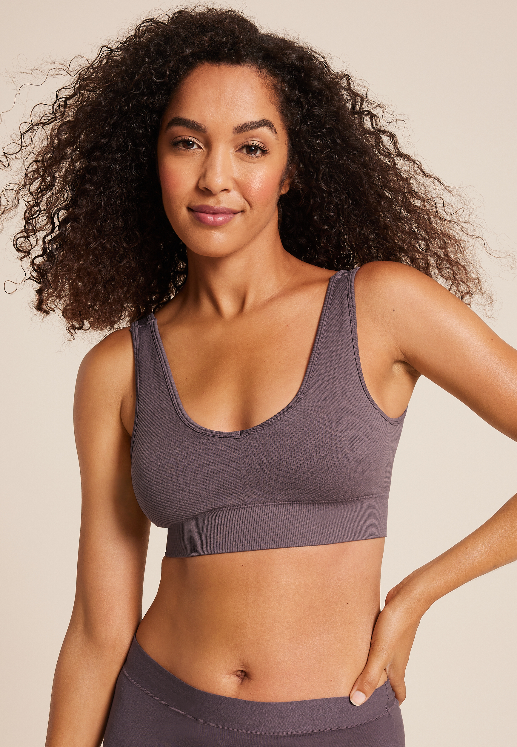 True Stretch Directional Ribbed Bralette