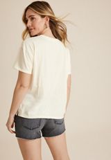 Snoopy Mood Relaxed Fit Graphic Tee, ECRU, small