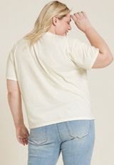 Plus Size Snoopy Mood Oversized Fit Graphic Tee, C2789, small