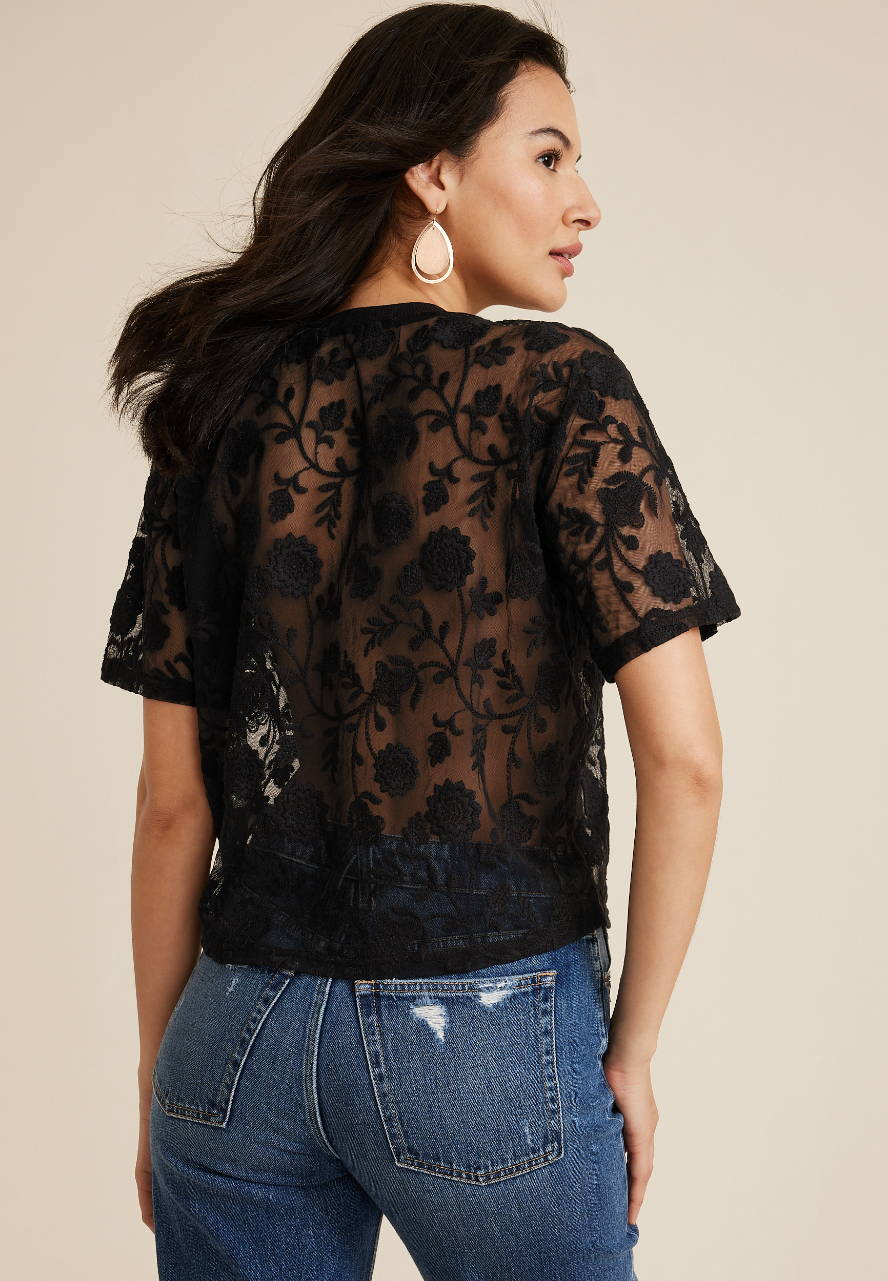 Floral Embroidered Blouse
