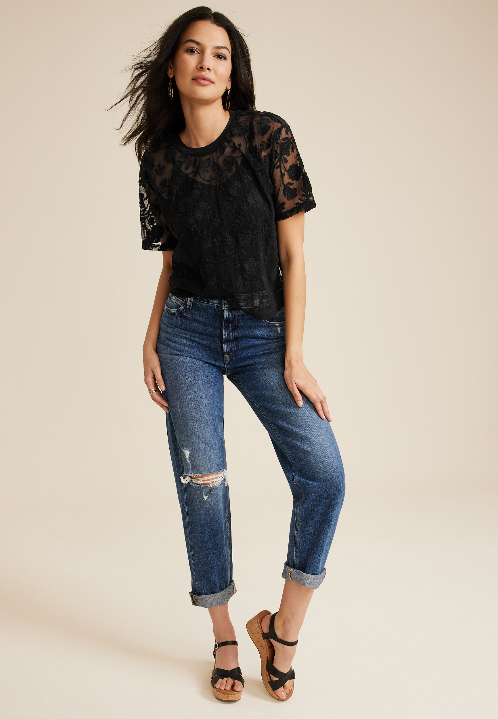 Floral Embroidered Blouse