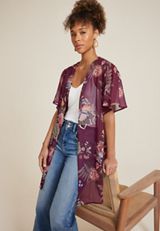 Burgundy Floral Kimono, C5032, small