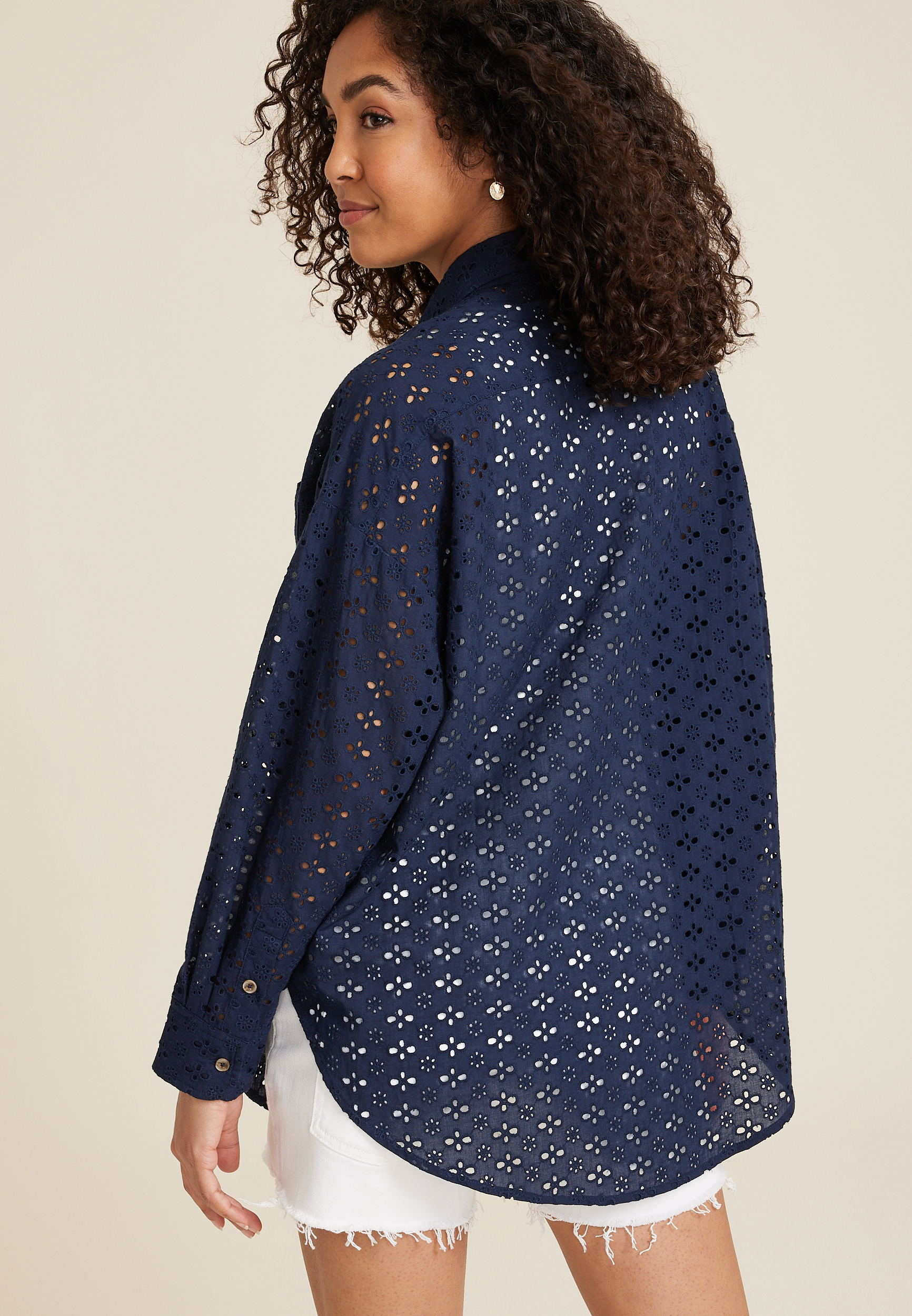 Eyelet Shacket, C1919, large