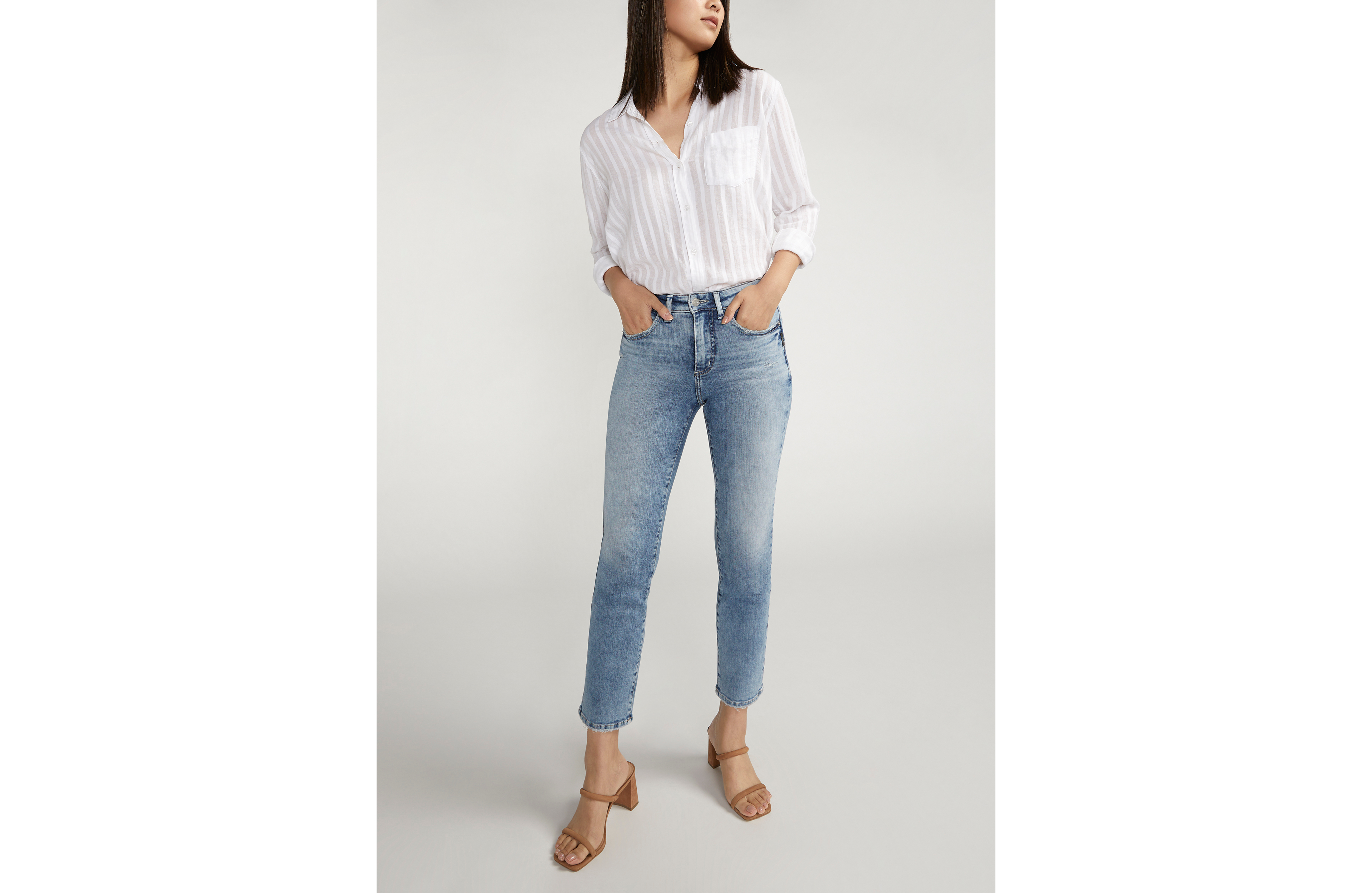 Silver Jeans Co.® Isbister High Rise Ankle Straight Jean