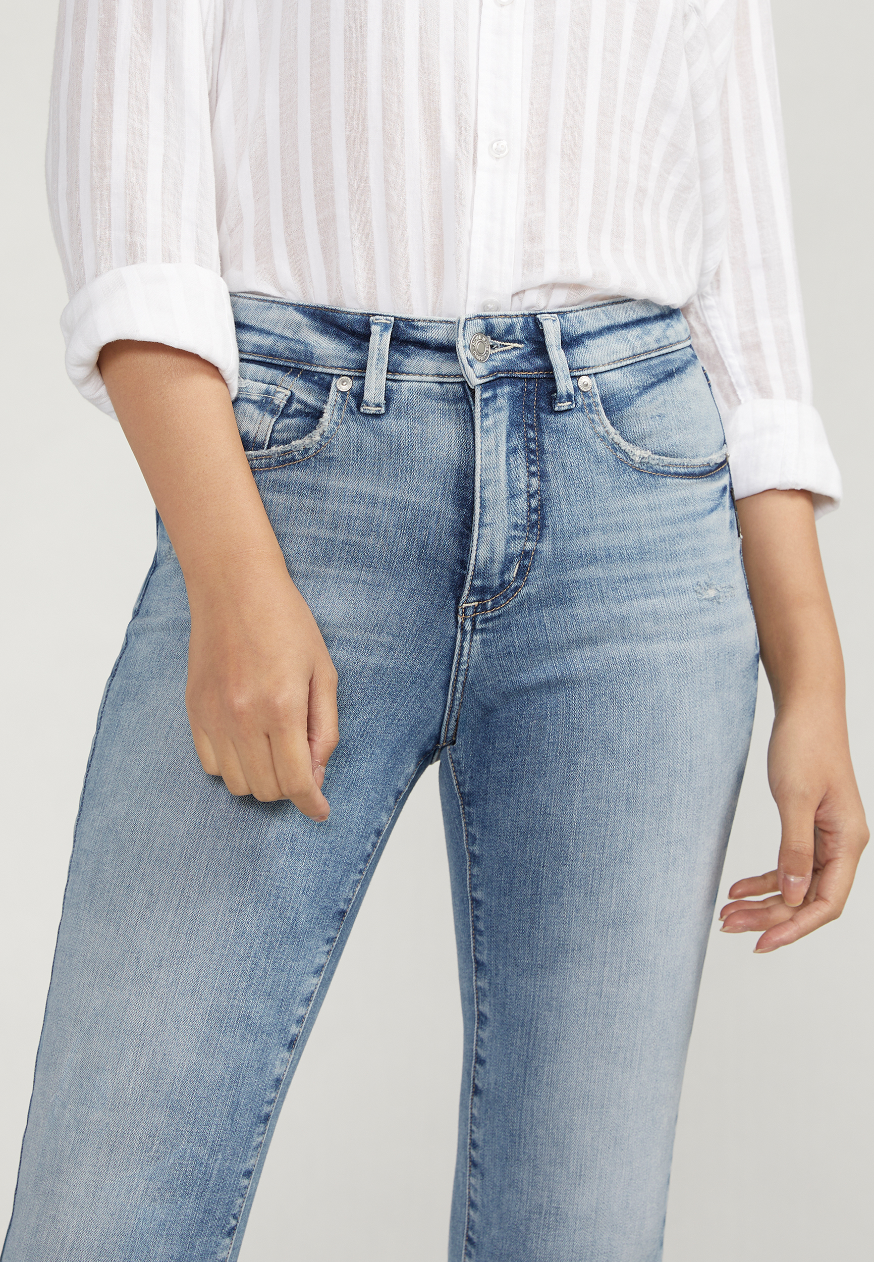 Silver Jeans Co.&reg; Isbister High Rise Ankle Straight Jean, C3337, large