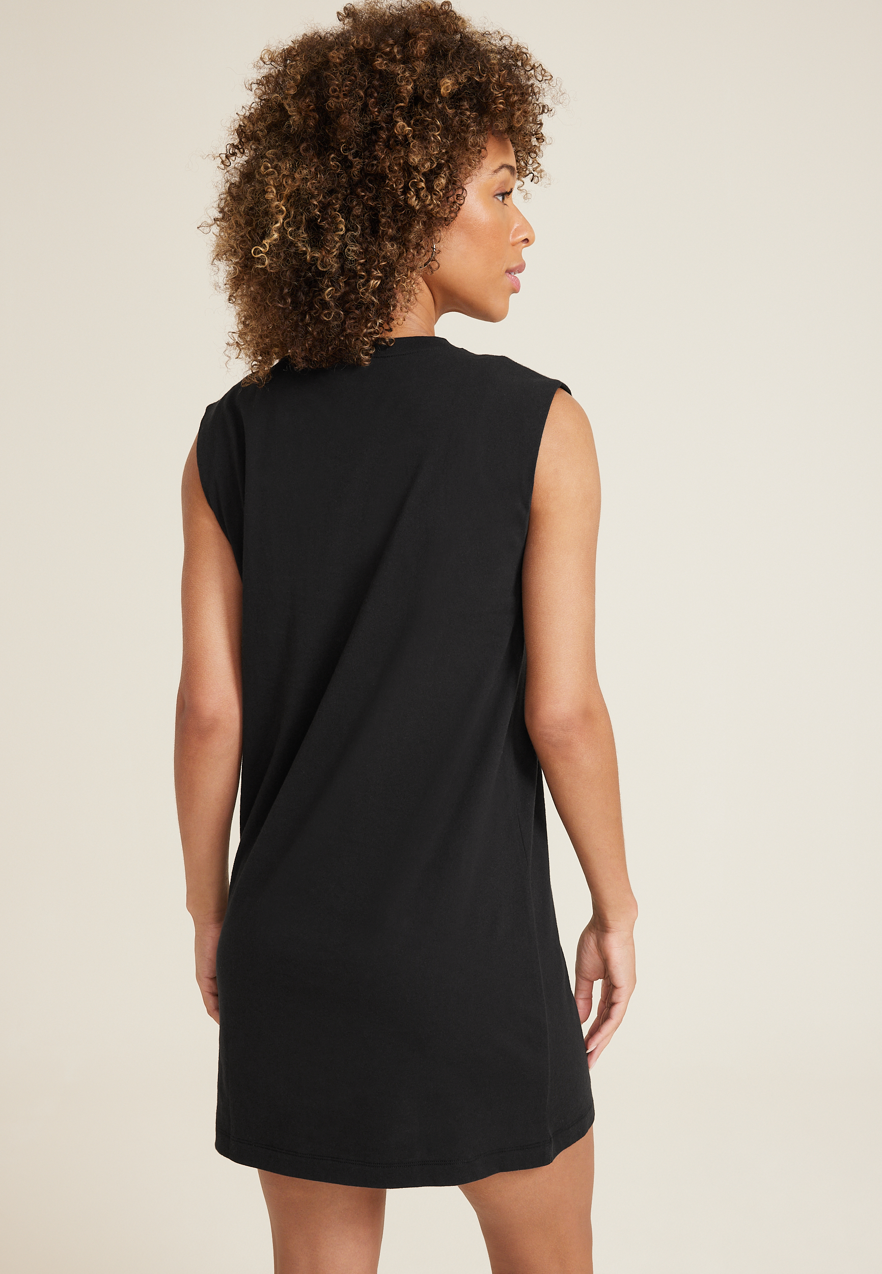 24/7 Graphic Shift Mini Dress, BLACK COMBO, large