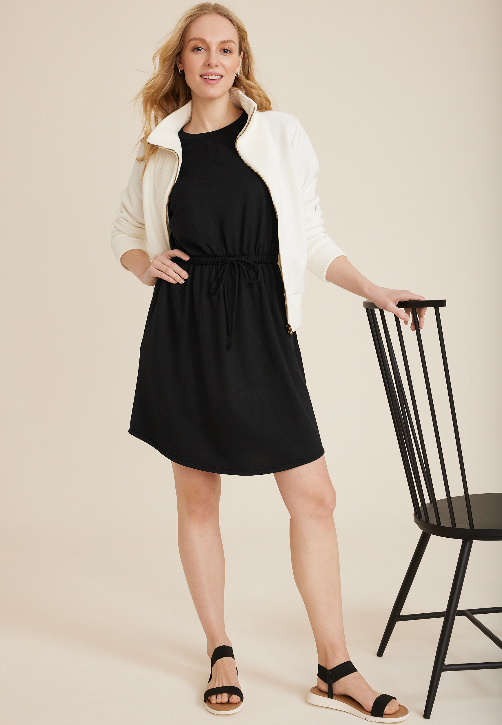 24/7 Clara Tie Waist Dress
