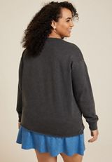 Plus Size Vacay Mode Relaxed Fit Sweatshirt, C125, small