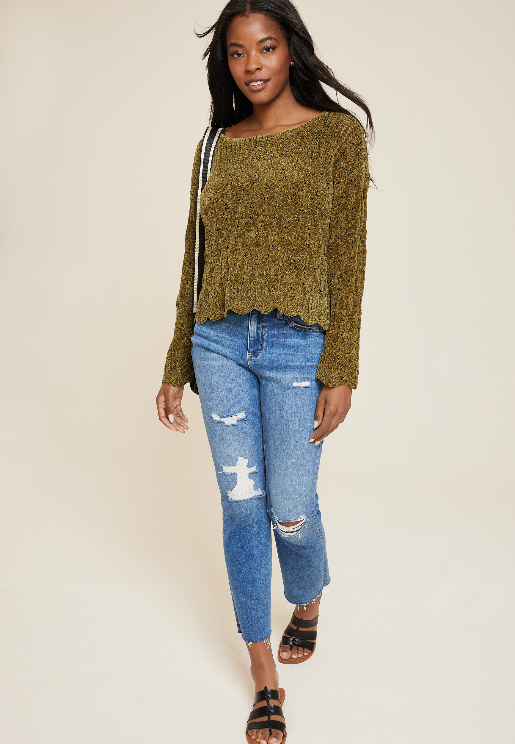 Open Stitch Sweater, C8780, large