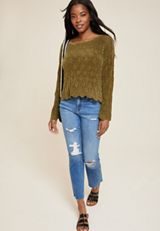 Open Stitch Sweater, C8780, small