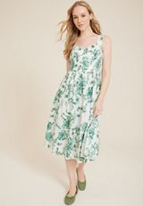 Floral Sweetheart Midi Dress, C2380, small