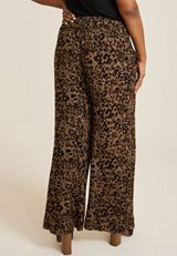 Plus Size High Rise Printed Palazzo Pant, C3681, small