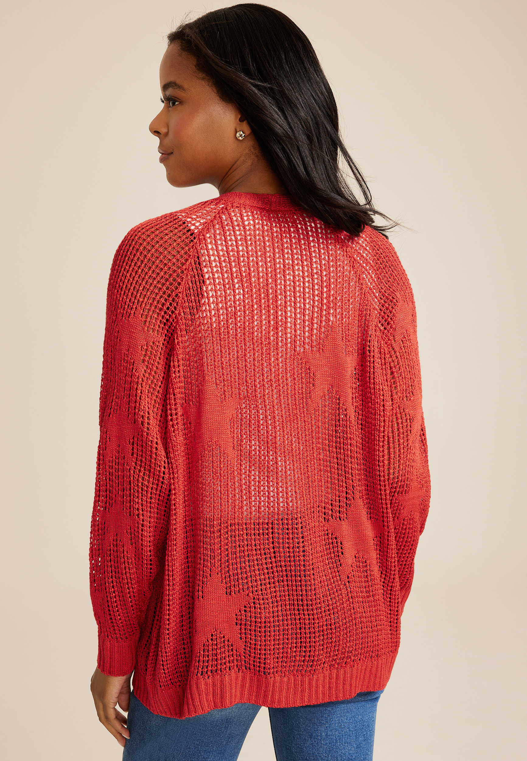 Open Stitch Star Cardigan, C4926, large