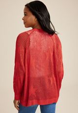 Open Stitch Star Cardigan, C4926, small