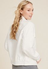 Linen Bomber Jacket, C223, small