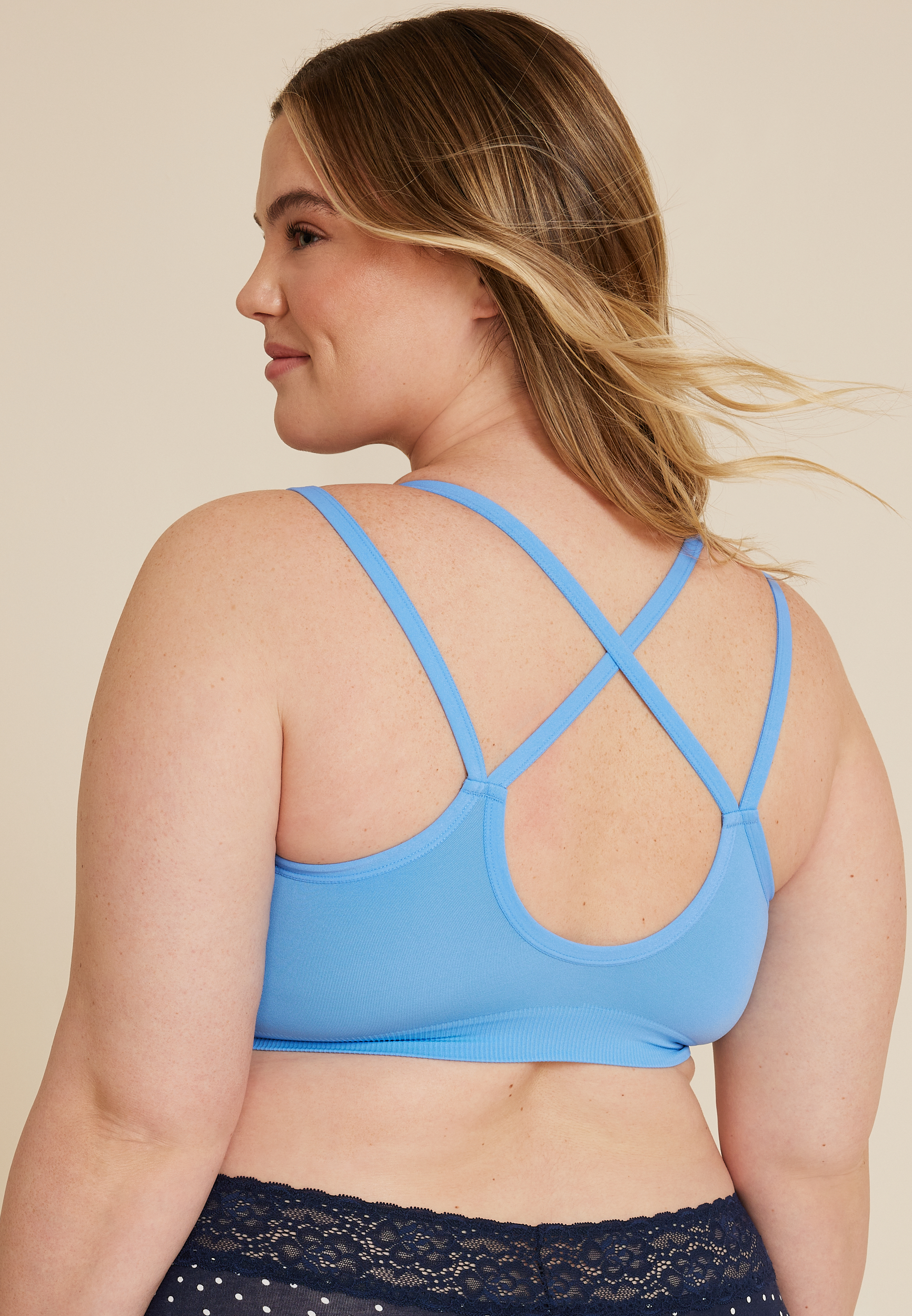True Stretch Smooth Seamless Bralette, C9697, large