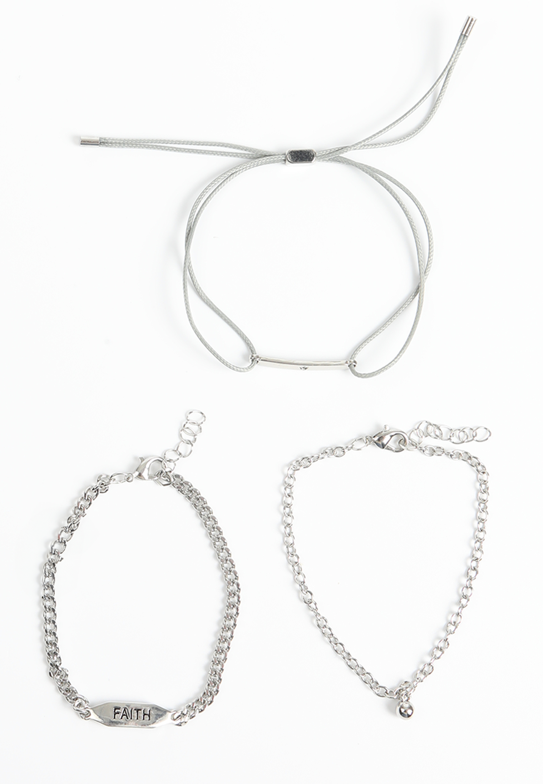 Faith Wear And Share Stackable Bracelet Set, NEUTRAL, large