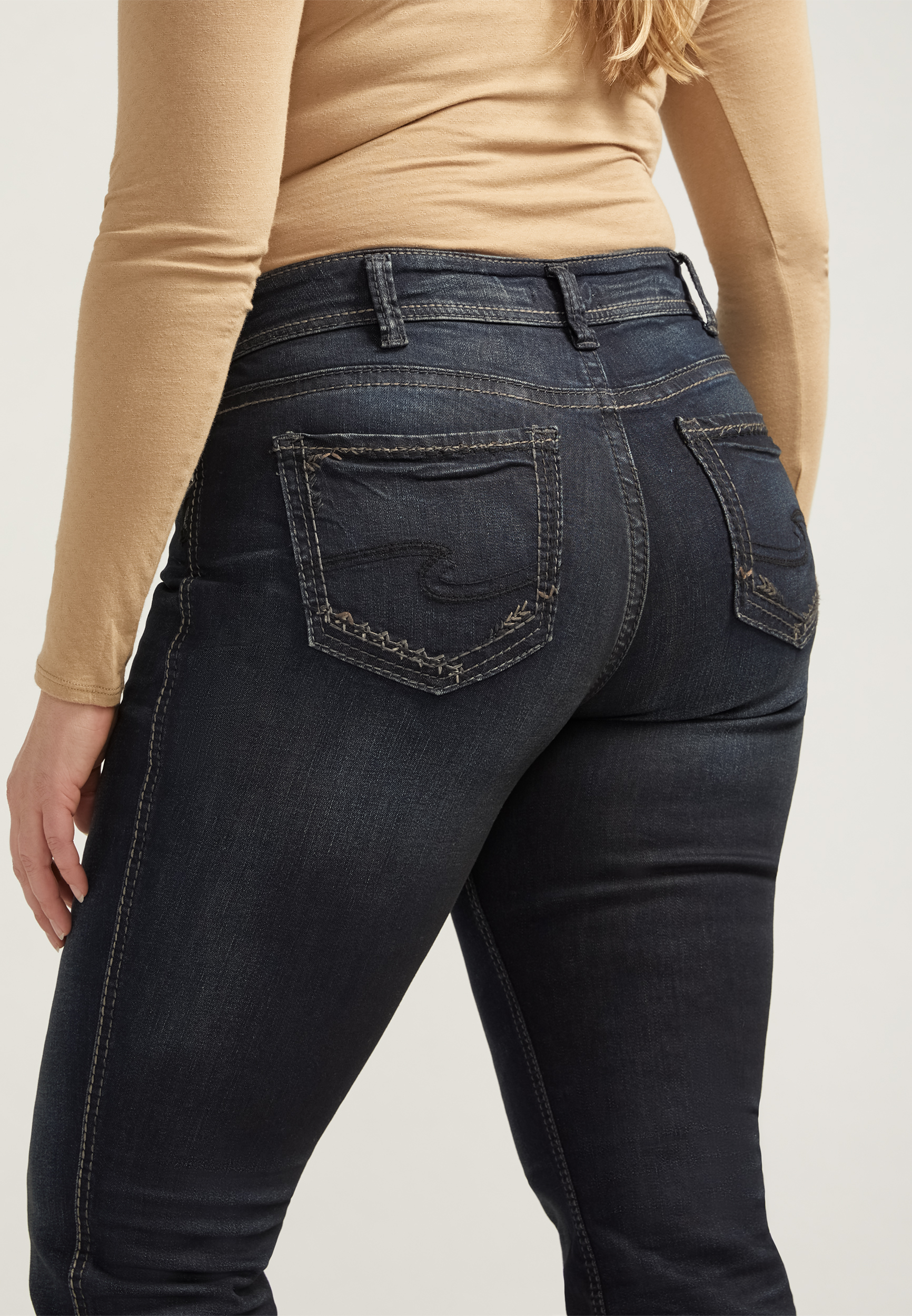 Plus Size Silver Jeans Co.&reg; Suki Curvy Mid Rise Slim Boot Jean, C2372, large