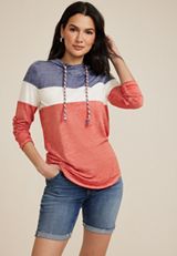 Americana Colorblock Hoodie, C2842, small