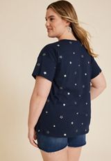 Plus Size 24/7 Dawson Star Crew Neck Tee, C1943, small