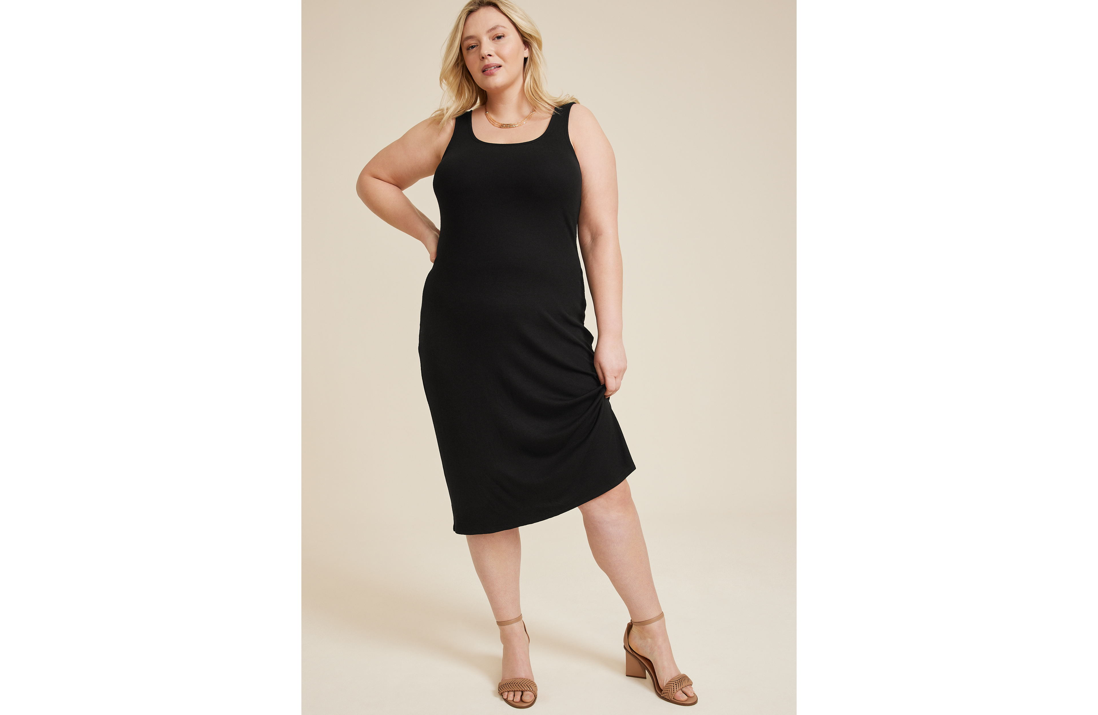 Plus 24/7 Bra Cup Midi Dress