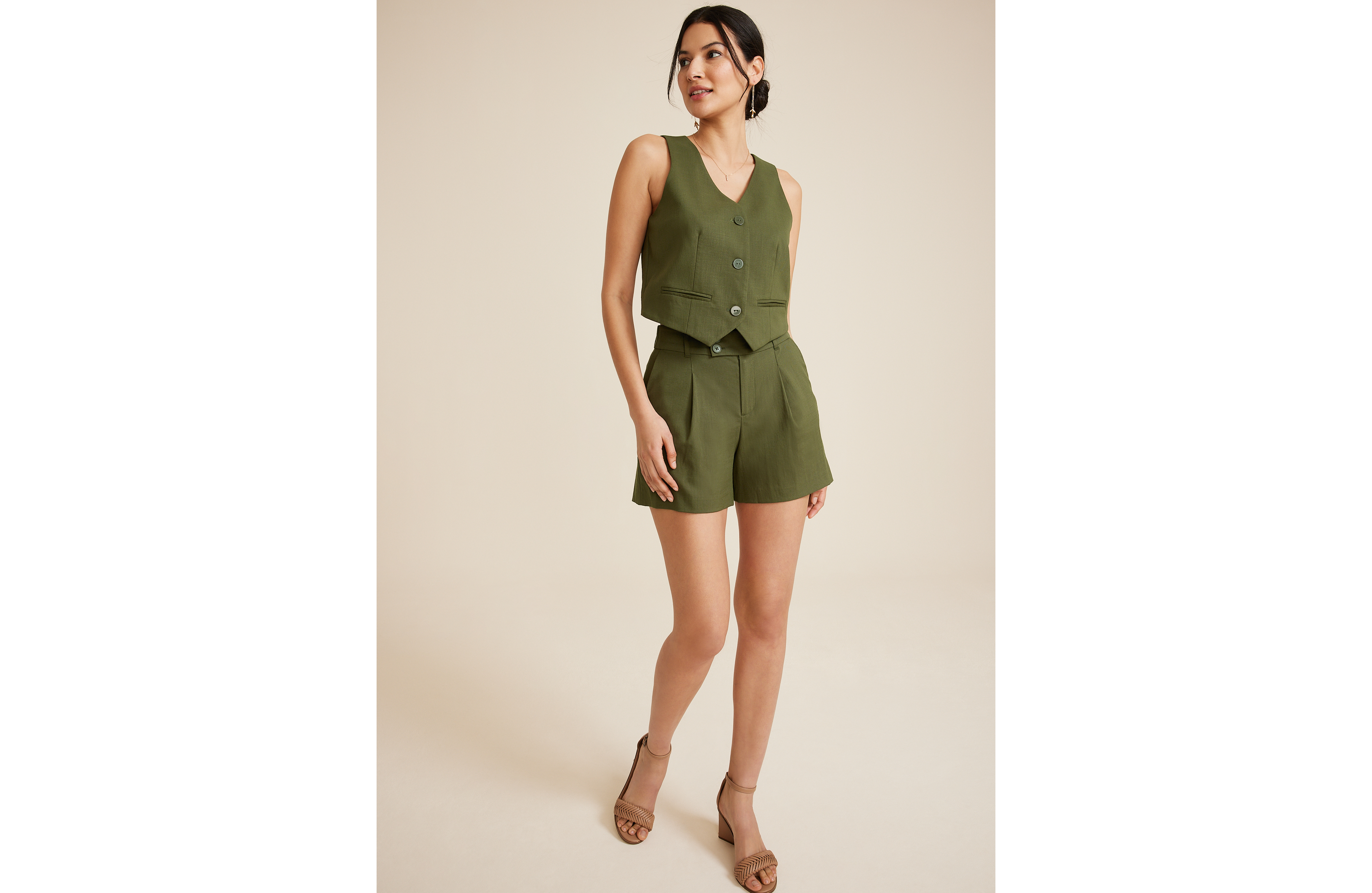 Idealist Linen High Rise 5in Short