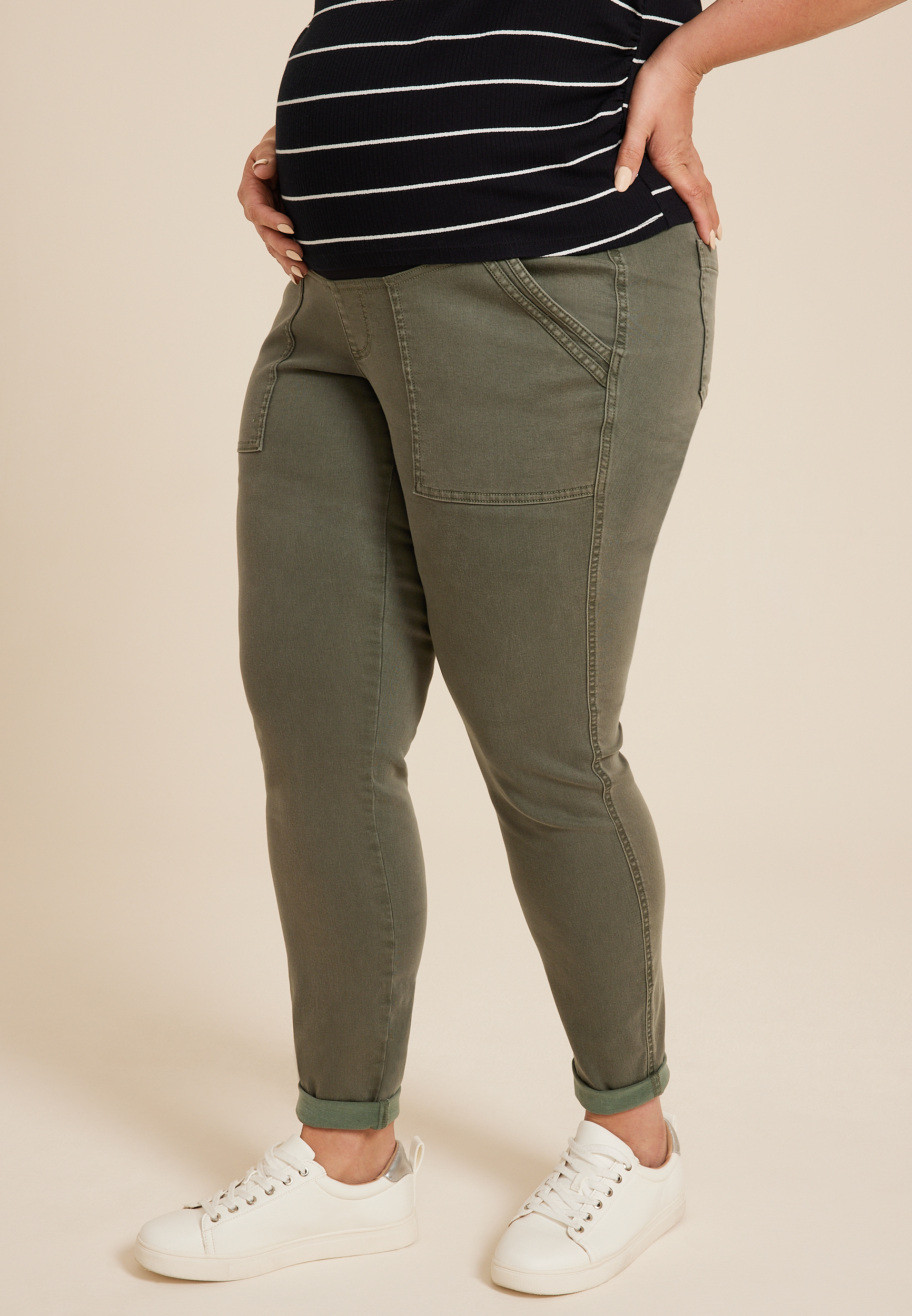 Plus Size Over The Bump Weekender Maternity Pant