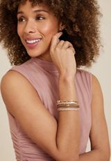 Neutral Multi Row Magnetic Bracelet, C605, small