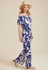 High Rise Printed Palazzo Pant, C9712, small