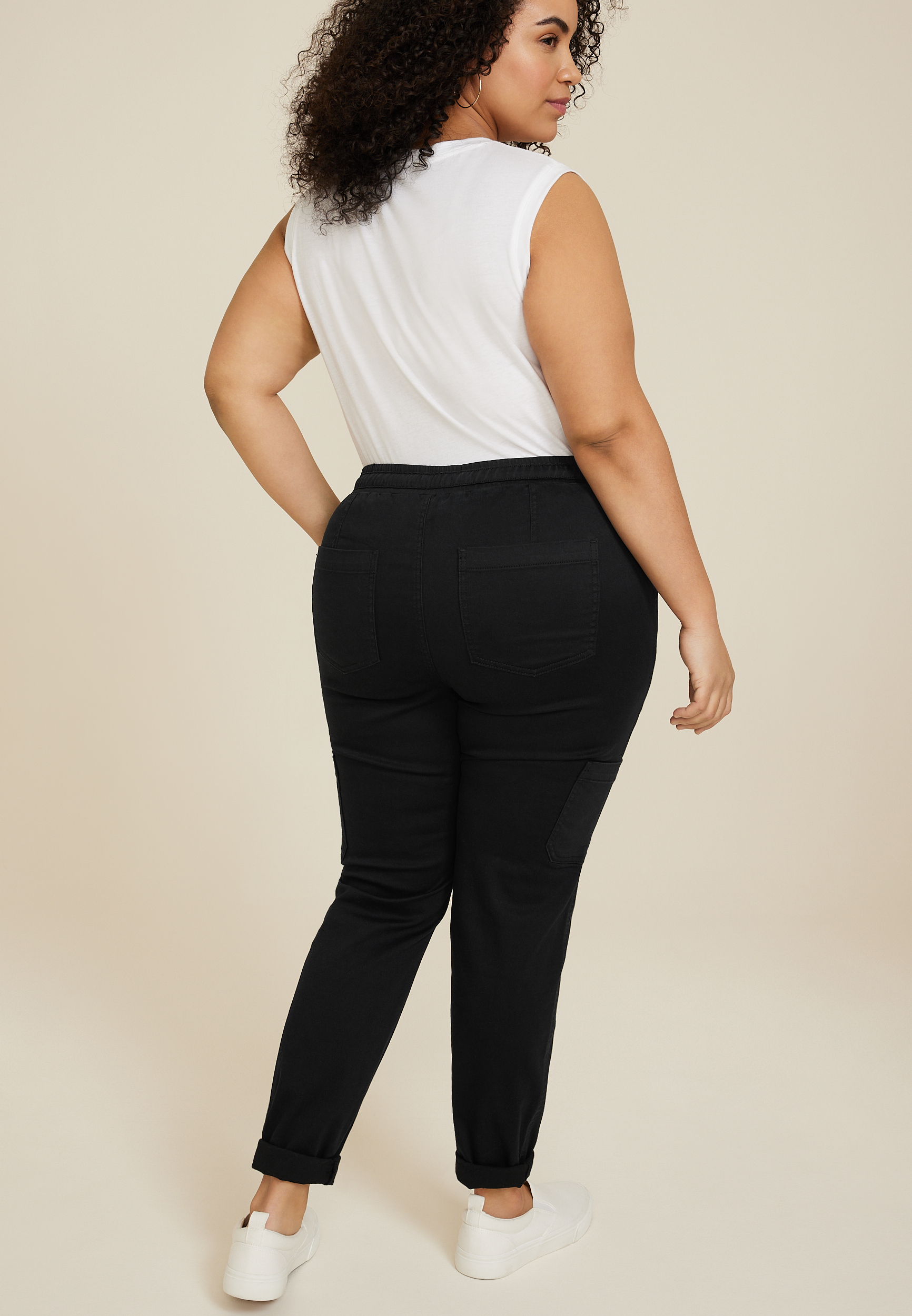 Plus Size Weekender Drawstring Cargo Pant, C106, large
